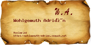 Wohlgemuth Adrián névjegykártya